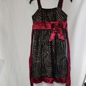 Philly Sz 16 Zebra And Magenta Party Dress